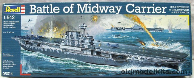 Revell 1/542 Battle of Midway Carrier - USS Hornet CV-8  / USS Yorktown CV-5 / USS Enterprise CV-6, 05014 plastic model kit
